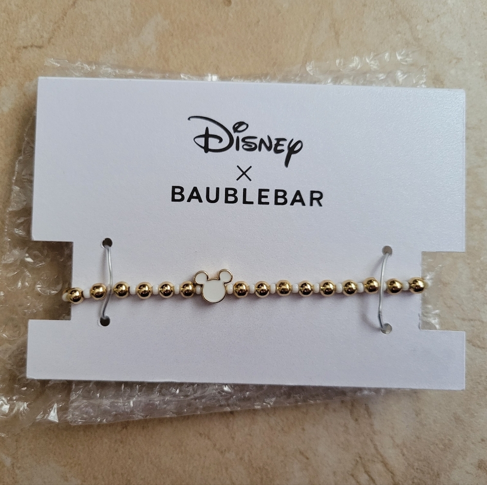 Disney BaubleBar Mickey Mouse Reversible Beaded Pisa Bracelet